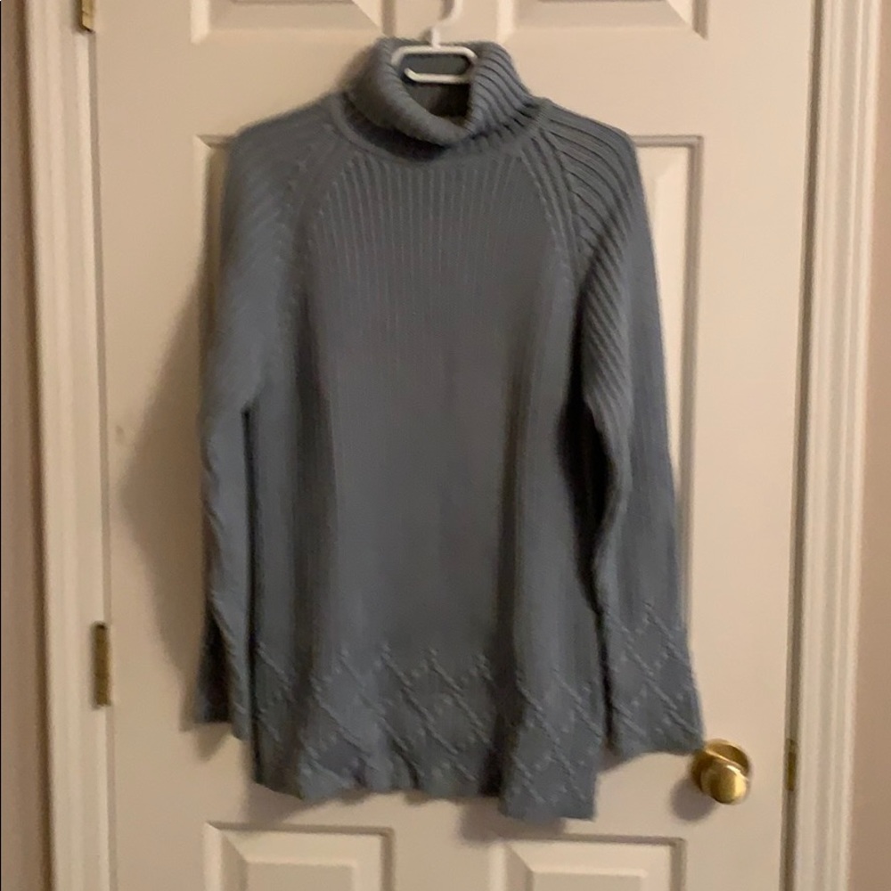 Turtleneck light blue sweater